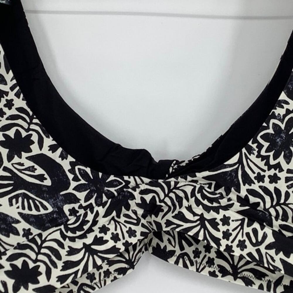 prAna Size XL Flora Fauna Under The Palms Swim Top Twisted Front Swimsuit N13-7 - Picture 7 of 10